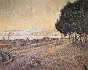 Paul Signac City Sunset oil painting reproduction